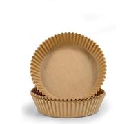 Pack of 50 Disposable Air Fryer Liners Round Greaseproof Parchment Paper Sheets 16cm
