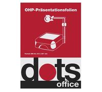 Pack of 50 Dots OHP film for colour laser printers/copiers.