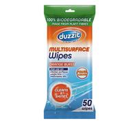 Pack Of 50 Duzzit Biodegradable Multisurface Orange Burst Fragrance Wipes