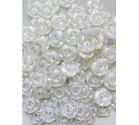 Pack of 50 Fruit Gum Baby Buttons - 11mm, 14mm, 17mm - Assorted Pink Blue Lemon Mint White Lilac Peach Cream - Simply Sew Crafty™ (White, 14mm)