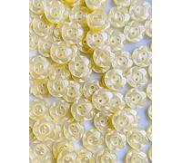 Pack of 50 Fruit Gum Baby Buttons - 11mm, 14mm, 17mm - Assorted Pink Blue Lemon Mint White Lilac Peach Cream - Simply Sew Crafty™ (Lemon, 11mm)