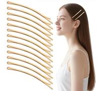 Pack of 50 Gold Hair Pins, 8.5 cm Large Hair Clips, Metal Hair Clips, Women, U-shaped Hairpins, Durable Bobby Pins, for Buns, Updos & Everyday Looks