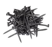 (Pack of: 50, Length: 70mm) DIYUK Premium Black Wood Screws Phosphate Coated Coarse Thread Self-Tapping Drywall, and Plasterboard Fixings