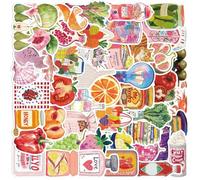 Pack of 50 Mediterranean Street Art Stickers Waterproof PVC Decals for Laptops Guitars Luggage Art Decorative Graffiti Decals