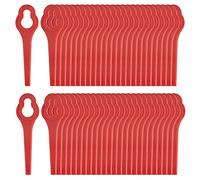 Pack of 50 PA6 Plastic Blades Compatible with Ferrex Grass Trimmer, Replacement Blade for Ferrex Aldi Battery Grass Trimmer