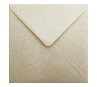 Pack of 50 Parchment Hammer Finish 155mm x 155mm Gummed 120gsm Square Coloured Envelopes