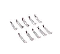Pack Of 50 Pcs Bar Pins Brooch Lock Pin Backs Safety Clasps Rolling Catch For Diy Craft 20/25/32/38 Mm Silver Color With Brooch Fasteners For Jewelry Making And Clothing Accessories (32mm)