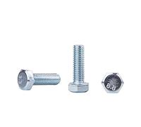 (Pack of 50 pcs) DIN 933 Zinc Plated Steel Hexagon Bolts M8 x 25 mm 8.8 Grade, Hex Screws, Fully Threaded, Hex Head, Tap Bolt (50, M8 x 25 mm)