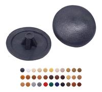 (Pack of 50 pcs) Pozi Screw Cover Caps 12 mm Diameter, Pozidriv Head Clip On Plastic Covers, Furniture Decorative Cap (50, Anthracite S0)