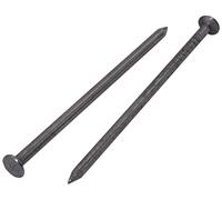 (Pack of 50 pcs) Steel 2.5 x 60 mm Construction Nails, Flat Round Head, Multi-Purpose Common Bright Wire Nails, Woodwork (50, 2.5 x 60 mm)