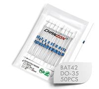 (Pack of 50 Pieces) Chanzon BAT42 Schottky Barrier Rectifier Diodes 200mA 30V DO-35 (DO-204AH) Axial 0.2A 30 Volt Small Signal Switching Diode