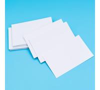 Pack of 50 Plain White Card A5 Blank Postcard 300 GSM Plain Cards Thick White Card for Schools, Business, Multi Purpose Cards Papa Prints