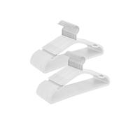 Pack of 50 Plastic Hangers with Shoulder Notches, Cloud White / 50
