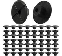 Pack of 50 Plastic Nuts Wheel Arch Protection Trim Without Thread Black Plastic Wing Nuts Hardware for Wheel Arch Trim Wheel Housing Shell 2019900050 51711958025 A2019900050