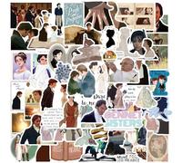 Pack of 50 Pride and Prejudice Stickers Car Laptop Phone Guitar Skateboard Motorcycle Bicycle Pride and Prejudice Stickers Set Vinyl Waterproof Aesthetic Stickers for Teenagers Children Adults
