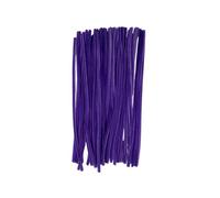 Pack of 50 Purple Coloured Pipe Cleaners 30cm x 6mm Craft Chenille Stems