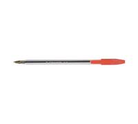Pack Of 50 Q-Connect Red Stick Medium Tip Ballpoint Pens