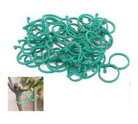 Pack of 50 reusable plastic garden plant support clips, twisted rings, for vines and climbing vegetables