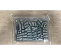 Pack of 50 Screw Nuts M5, M5 x 15 mm Threaded Insert Wood with Allen Key, Batch Head and Storage Box, Silver Carbon Steel M5 Screw Sleeve for Wooden Furniture and Accessories