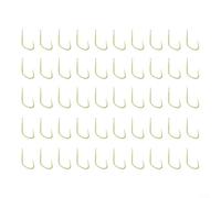 Pack of 50 Sea Fishing Barbless Carp Hooks, Enhanced Hooking for Better Success Rates, Designed for Multiple Weights (number 6)