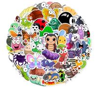 Pack of 50 Small Insect Stickers Pack Bug Sticker Set Waterproof Vinyl Stickers for Laptop Children Cars Motorcycle Bicycle Skateboard Luggage Suitcase Computer Sticker Graffiti Decal