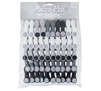 Pack of 50 Soft Grip Clothes Pegs Tough Plastic Laundry Clips Cushioned Grey White