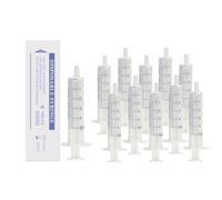 Pack of 50 Sterile Syringes 5 mL with Individual Packaging, Laboratory Syringes Plastic Syringe without Needle, Syringe for Liquid, Suitable for Scientific Laboratories, Measuring, Watering