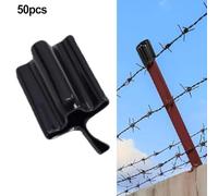 Pack of 50 T Post Covers Made from PVC, Providing Safety by Covering Post Tops and Weather Resistance for Long Lasting Outdoor Use