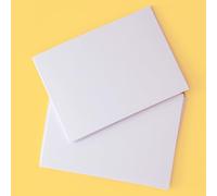 Pack of 50 Thick White Card A4 Blank Cards 300 GSM Plain Cards Blank Postcards for Kids to Design, Business, Multi Purpose Papa Prints