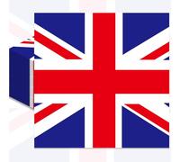 Pack of 50, Union Jack Flag Paper Napkins, British Disposable Cocktail Napkins for UK Royal-Themed Celebration, British Sports Events, King’s Coronation Decoration, Afternoon Tea Party Supplies