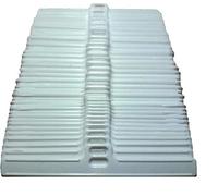 Pack of 50 Vertical blind top hangers for 89mm (3.5") slats white easy to install blind repair