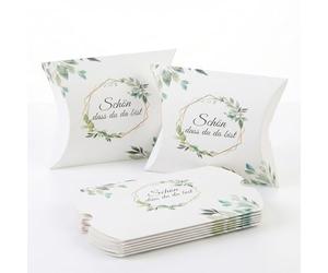 Pack of 50 Wedding Favours Beautiful That You Are Baptism Communion Confirmation Wedding Gift Boxes Cushion Box Guest Gift Box for Sweets Chocolate Biscuits Gift