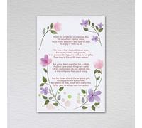 Pack of 50 Wedding Poems without Envelopes - A6 Non-folding Cards