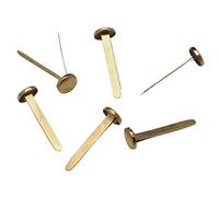 Pack of 50 x Split Pins Paper Fasteners 20mm Office Stationery Arts Crafts (Gold)