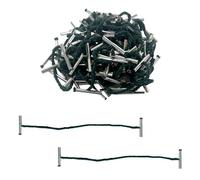 Pack of 500 127mm Metal End Treasury Tags