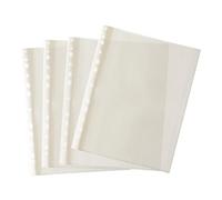 Pack of 500 A4 Glass Clear Punched Pockets by Janrax