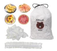 Pack of 500 Cling Film with Elastic Band, Food Covers, Elastic Food Storage Bags, Reusable Covers for Bowls, for Food Storage (Colourful)