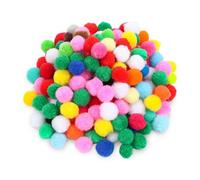Pack of 500 Colourful Pompoms, 20 mm Mini Pompoms for Crafts, Felt Balls, Colourful Small, DIY Pompoms Balls for Creative Crafts, Carnival, Easter Decorations