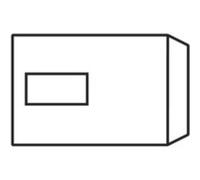 Pack of 500 Evolve C5 Recycled Envelopes, Window, White, Self-Seal, 100gsm - (BLK93003)