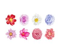 Pack of 500 Flower Stickers, Self-Adhesive Seal Packaging Label for Notebook, Diary, Album, Packaging, Scrapbooking, Crafts