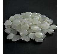 Pack of 500 Glow in The Dark Garden Pebbles, Luminous Stones for Garden Walkway, for Outdoor Decoration, Gardens, Patio, Lawns, Aquariums, Driveway