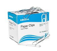[Pack of 500] Jumbo Giant 50mm Plain Polished Steel Large Paper Clips Office Filing (5 Packs of 100)