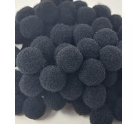 Pack of 500 Mini 10mm Arts & Craft Poms [Black]