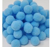 Pack of 500 Mini 10mm Arts & Craft Poms [Light Blue]