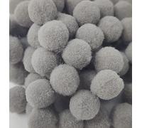 Pack of 500 Mini 10mm Arts & Craft Poms [Light Grey]