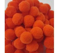 Pack of 500 Mini 10mm Arts & Craft Poms [Orange]