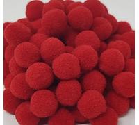 Pack of 500 Mini 10mm Arts & Craft Poms [Red]