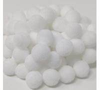Pack of 500 Mini 10mm Arts & Craft Poms [White]