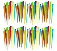 Pack of 500 mini plastic fruit forks for cakes, tastings, appetizers, small desserts