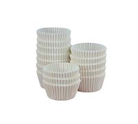 Pack of 500 Professional Quality Bulk Cupcake Paper Baking Cases in White 48 x 32mm, 45gsm by LGT (19R-251-05)